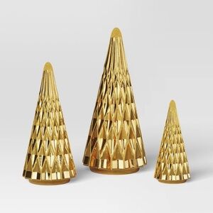 Gold Geometric Tree Decor Set